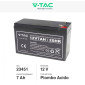 Immagine 2 - V-Tac VT-7-12 Batteria Piombo Acido 12V 7Ah con Attacchi T1 - SKU 23451
