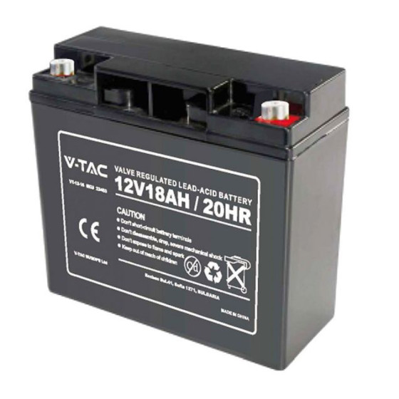 V-Tac VT-12-18 Batteria Piombo Acido 12V 18Ah - SKU 23453 V-Tac VT-12-18 Batteria Piombo Acido 12V 18Ah - SKU 23453