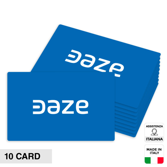 10 Tessere RFID per Sblocco Ricarica Wallbox DazeBox Home T e S Daze 10 Tessere RFID per Sblocco Ricarica Wallbox DazeBox Home T e S Daze