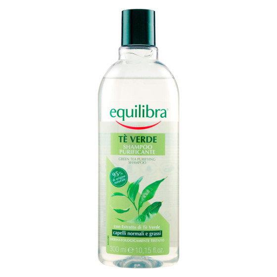 Equilibra Tè Verde Shampoo Purificante Capelli Normali e Grassi 300ml Equilibra Tè Verde Shampoo Purificante Capelli Normali e Grassi 300ml