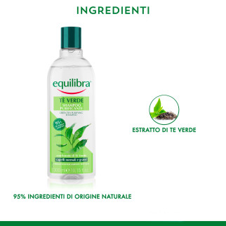 Equilibra Tè Verde Shampoo Purificante Capelli Normali e Grassi 300ml