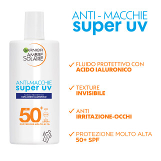 Garnier Ambre Solaire Fluido Protettivo Anti-Macchie Super UV SPF 50+