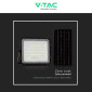 Immagine 11 - V-Tac VT-80W Faro LED Floodlight 10W IP65 Colore Nero con Pannello Solare e Telecomando - SKU 7824 / 7823