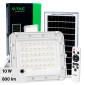 V-Tac VT-80W Faro LED Floodlight 10W IP65 Colore Bianco con Pannello Solare e Telecomando - SKU 7842 / 7841