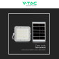 Immagine 11 - V-Tac VT-80W Faro LED Floodlight 10W IP65 Colore Bianco con Pannello Solare e Telecomando - SKU 7842 / 7841