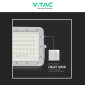 Immagine 14 - V-Tac VT-80W Faro LED Floodlight 10W IP65 Colore Bianco con Pannello Solare e Telecomando - SKU 7842 / 7841