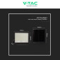 Immagine 8 - V-Tac VT-240W Faro LED Floodlight 30W IP65 Colore Nero con Pannello Solare e Telecomando - SKU 7830 / 7829