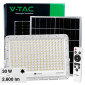 Immagine 1 - V-Tac VT-240W Faro LED Floodlight 30W IP65 Colore Bianco con Pannello Solare e Telecomando - SKU 7848 / 7847
