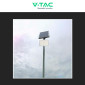 Immagine 6 - V-Tac VT-240W Faro LED Floodlight 30W IP65 Colore Bianco con Pannello Solare e Telecomando - SKU 7848 / 7847
