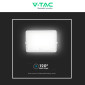 Immagine 12 - V-Tac VT-240W Faro LED Floodlight 30W IP65 Colore Bianco con Pannello Solare e Telecomando - SKU 7848 / 7847