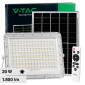 V-Tac VT-180W Faro LED Floodlight 20W IP65 Colore Bianco con Pannello Solare e Telecomando - SKU 7846 / 7845