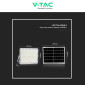 Immagine 7 - V-Tac VT-180W Faro LED Floodlight 20W IP65 Colore Bianco con Pannello Solare e Telecomando - SKU 7846 / 7845
