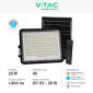 Immagine 4 - V-Tac VT-180W Faro LED Floodlight 20W IP65 Colore Nero con Pannello Solare e Telecomando - SKU 7828 / 7827