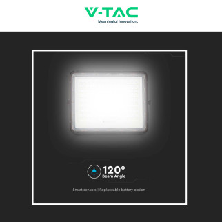 VT-180W Faro LED 20W INero P65 Pannello e Telecomando V-Tac