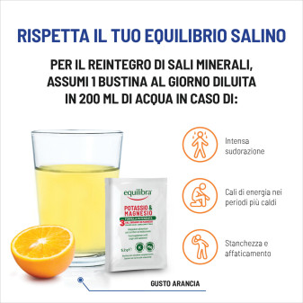 Equilibra Potassio & Magnesio 3 Formula Potenziata 14 Bustine