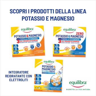Equilibra Potassio & Magnesio 3 Formula Potenziata 14 Bustine