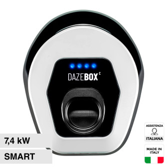 Daze Dazebox C Wall Box 7.4kW Monofase IP55 Bluetooth Wi-Fi Cavo Tipo 2 -...