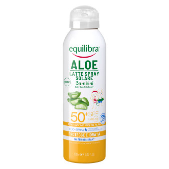Equilibra Aloe Latte Spray Solare Bambini SPF 50+ Protezione Molto Alta...
