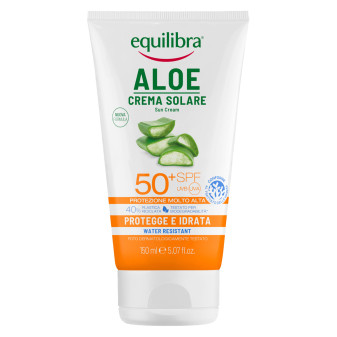 Equilibra Aloe Crema Solare SPF 50+ Protezione Molto Alta Resistente...