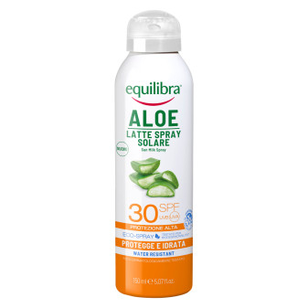 Equilibra Aloe Latte Spray Solare SPF 30 Protezione Alta Resistente all'Acqua...