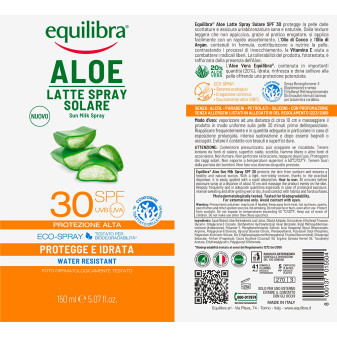 Equilibra Aloe Latte Spray Solare SPF 30 da 150 ml