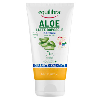 Equilibra Aloe Latte Doposole Bambini Idratante Calmante con 40% Aloe Vera e...