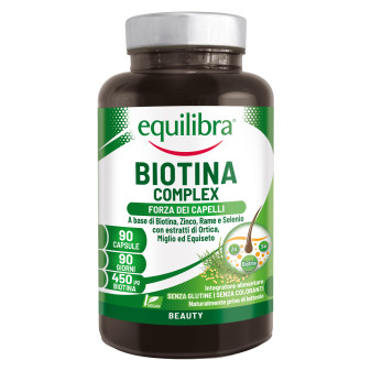 Equilibra Biotina Complex Forza dei Capelli Integratore Alimentare Beauty...
