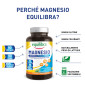 Immagine 3 - Equilibra Magnesio Integratore Alimentare per Stanchezza Fisica e Mentale con Vitamine del Gruppo B - Barattolo da 90 Compresse