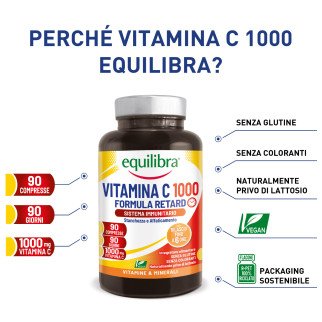 Equilibra Vitamina C 1000 Integratore Alimentare Stanchezza