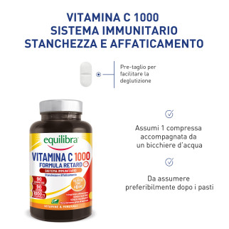 Equilibra Vitamina C 1000 Integratore Alimentare Stanchezza