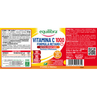Equilibra Vitamina C 1000 Integratore Alimentare Stanchezza