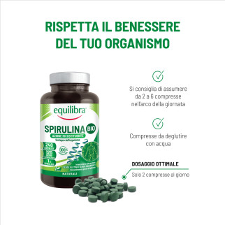 Equilibra Spirulina Bio Integratore Alimentare Azione Ricostituente