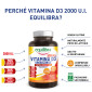 Immagine 3 - Equilibra Vitamina D3 Orosolubile Integratore Alimentare Ossa e Muscoli Formula Vegana Sapore Agrumato - Barattolo 365 Compresse