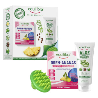 Equilibra Kit Drena Specialist Integratore Crio Gel Spazzola