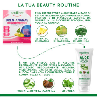 Equilibra Kit Drena Specialist Integratore Crio Gel Spazzola