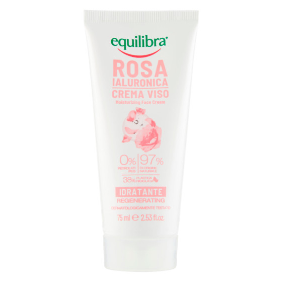 Equilibra Rosa Ialuronica Crema Viso Idratante Rigenerante Flacone da 75ml Equilibra Rosa Ialuronica Crema Viso Idratante Rigenerante Flacone da 75ml