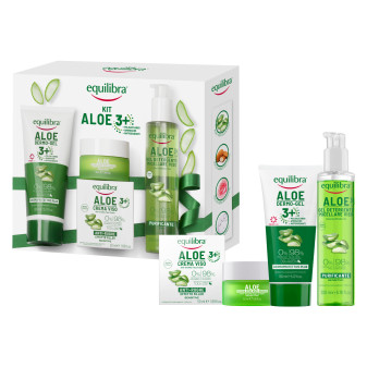 Equilibra Kit Aloe 3+ Crema Viso Anti Rughe Effetto Filler + Dermo Gel...