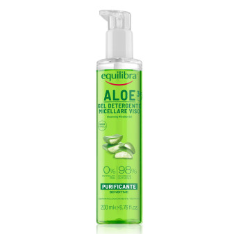 Equilibra Kit  Aloe 3 con Crema Viso Dermo Gel Corpo Detergente Viso