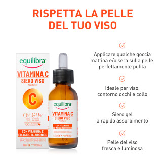 Equilibra Vitamina C Siero Viso Idratante Protettivo Flacone da 60ml
