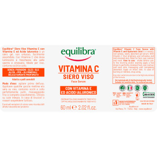Equilibra Vitamina C Siero Viso Idratante Protettivo Flacone da 60ml