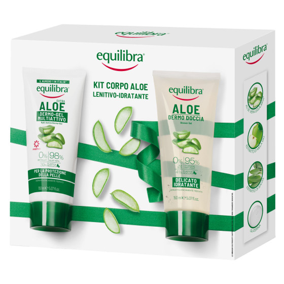 Equilibra Kit Corpo Aloe Lenitivo Idratante Dermo Gel e Dermo Doccia Equilibra Kit Corpo Aloe Lenitivo Idratante Dermo Gel e Dermo Doccia
