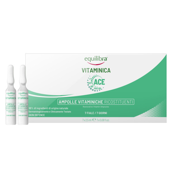 Equilibra Vitaminica ACE Ampolle Vitaminiche Ricostituenti per il Viso Equilibra Vitaminica ACE Ampolle Vitaminiche Ricostituenti per il Viso