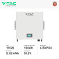 Immagine 2 - V-Tac VT-48100E-W Batteria BMS da Muro LiFePO4 51.2V 100Ah 5.12kWh per Inverter Impianto Fotovoltaico CEI 0-21 - SKU 11526