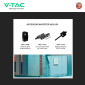 Immagine 5 - V-Tac Kit Inverter 3,6kW Monofase IP65 LCD CEI 0-21 + Batteria da Muro LiFePO4 5,12kWh Impianto Fotovoltaico - SKU 11725 + 11526