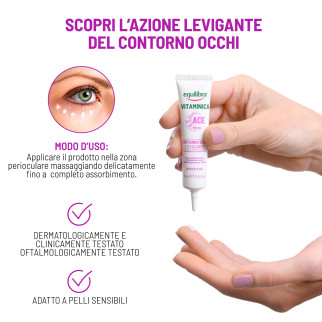 Equilibra Vitaminica ACE Contorno Occhi Levigante da 15ml