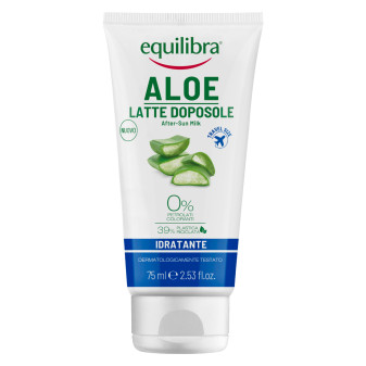 Equilibra Aloe Latte Doposole Idratante Lenitivo da Viaggio 75 ml