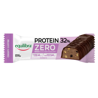 Equilibra Protein 32% Barretta Proteica Zero Crispy Coffee Senza Zuccheri...