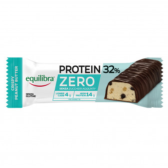 Equilibra Protein 32% Barretta Proteica Zero Crispy Peanut Butter Senza...