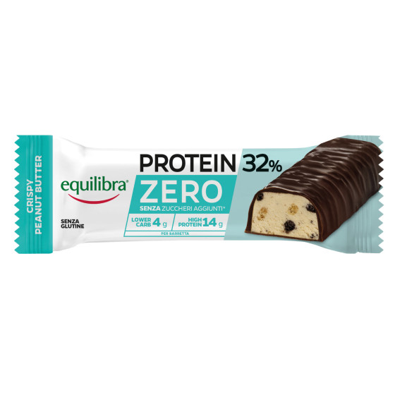 Equilibra Protein 32% Barretta Proteica Zero Crispy Peanut Butter 45g Equilibra Protein 32% Barretta Proteica Zero Crispy Peanut Butter 45g
