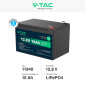 Immagine 2 - V-Tac VT-12.8V10AH-L Batteria LiFePO4 12,8V 10Ah con Attacchi T2 IP55 - SKU 11940